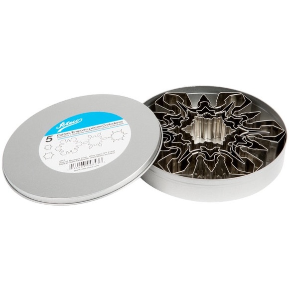 Ateco, 5 Snowflake Cookie Cutters, 4843 - Picture 5 of 6
